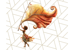 Autumn Circus Performers Clipart Vintage Characters PNG Product Image 4