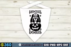 Hocus dogus SVG, Halloween Dog Bandana SVG Product Image 3