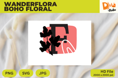 Wanderflora Boho Floral Monogram Product Image 1