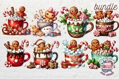 Christmas Gingerbread Mans bundle 61 PNG Sublimation Coffee Product Image 6