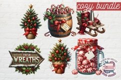 Christmas Farm Fresh Bundle Sublimation 31 PNG Cozy Winter Product Image 5