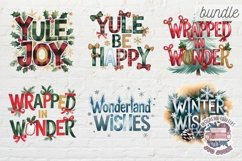 Christmas Clipart Quotes BUNDLE 79 PNG festive Holiday Product Image 5