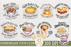 Homemade Food Club Quotes Sublimation Bundle 42 PNG Product Image 4