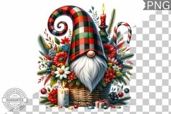 Christmas Gnome Sublimation - Clipart PNG Design Product Image 1