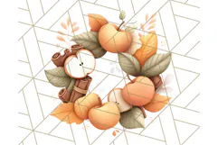 Woodland Apple Orchard Festival PNG Fall Clipart Product Image 4