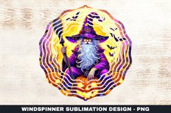 Halloween Gnome Wind Spinner Sublimation Design Product Image 1