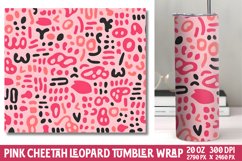 Pink Cheetah Leopard Tumbler Wraps Product Image 1
