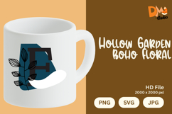 Hollow Garden Boho Floral Monogram Product Image 1