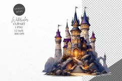 Castle clipart, Fantasy clipart, Castle sublimation Product Image 1