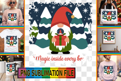 Elegant PNG TSHIRT Gift Ideas, Holiday Gnome Product Image 1