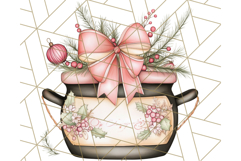 Christmas Cottagecore Kitchen Clipart PNG, Holiday Decor Product Image 4