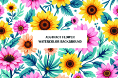 Vintage Blue Gold Floral Edge Background Product Image 1