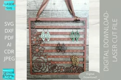 Floral Jewelry Stand Svg, Earrings display svg Product Image 3