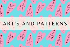 Funky Valentine hearts seamless patterns bundle Product Image 16