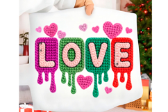 Faux Yarn Love Valentine's Day PNG Product Image 1