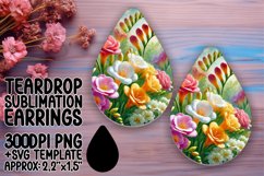 Bright Teardrop Design for DIY Projects , Flower Product Image 1