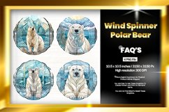Polar Bear Wind Spinner Sublimation - 04 Variations Product Image 1