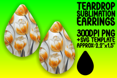 Creative Teardrop Design for Craft Projects , 3D Flower Product Image 1