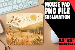 Fall Views Mouse Pad Watercolor Pattern Product Image 1