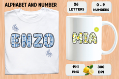 Mediterranean Lemon Alphabet PNG Summer Letters 300 DPI Product Image 6