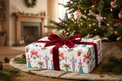 Vintage Watercolor Christmas Clipart & Seamless Patterns Product Image 15
