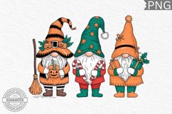 Christmas &amp; Halloween Gnome Sublimation - Clipart PNG Bundle Product Image 12