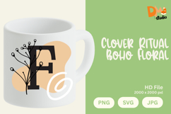 Clover Ritual Boho Floral Monogram Product Image 1