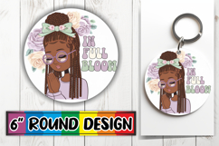 Radiant Sublimation Circle Ornaments, Praying Woman Product Image 1