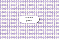 Lavender Harlequin Diamond Seamless Vintage Pattern Design Product Image 1