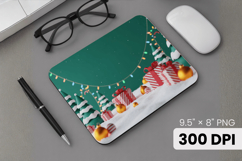 Winter Wonderland Snowflake PNG, Icy Tree Mouse Pad Design Product Image 1