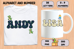 Vintage Toys Alphabet and Numbers PNG 300 DPI Product Image 6
