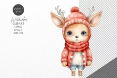 Christmas clipart, Reindeer clipart, Winter clipart Product Image 1