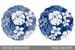 Flowers Wind Spinner Sublimation. Summer Wind Spinner Design Product Image 1