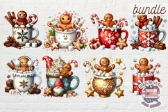 Christmas Gingerbread Mans bundle 61 PNG Sublimation Coffee Product Image 5