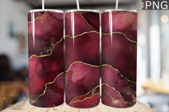 Burgundy Alcohol Ink Tumbler Wrap - High Quality 300 Dpi Product Image 1
