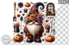 Halloween Kitchen Gnome Sublimation - Clipart PNG Design Product Image 1