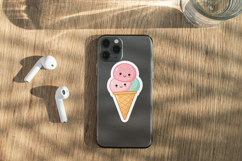 Printable Kawaii Cute Food Stickers Bundle PNG JPG PDF Product Image 7