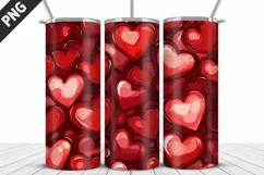 Valentines Love Skinny Tumbler PNG Wrap| Valentines Tumbler Product Image 5