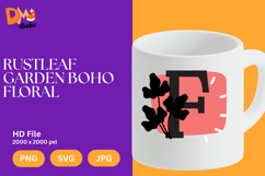 Rustleaf Garden Boho Floral Monogram Product Image 1