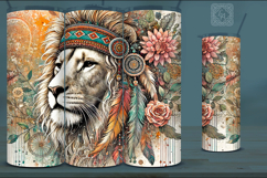 4 Lion Tumbler Sublimation, 20 oz Tumbler Wrap Product Image 4