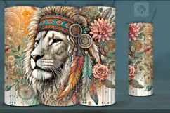 4 Lion Tumbler Sublimation, 20 oz Tumbler Wrap Product Image 4