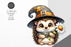 Halloween clipart, Hedgehog clipart, Autumn clipart Product Image 1