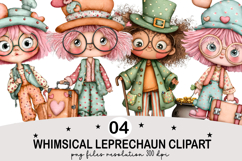 Whimsical St. Patrick’s Day Fairy PNG, St. Patrick’s Day PNG Product Image 1