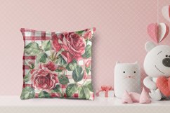 Watercolor Flowers Background|Valentine's Day sublimation Product Image 3