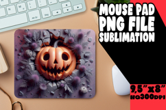 Whimsical Mouse Mat Sublimation, 3D Pumpkin Product Image 1
