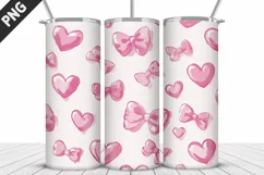 Lovely Hearts Tumbler Design | Valentine's Day Tumbler Wrap Product Image 5