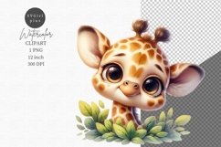 Cute Animals Clipart, Giraffe clipart Product Image 1