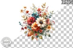 Flowers Sublimation - Clipart PNG Design Product Image 1