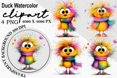 Duck Watercolor Clipart png Watercolor Clipart png Product Image 1