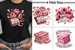 All Booked for Valentine Png, Retro Valentine Sublimation Product Image 2